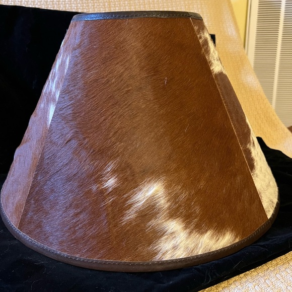 Pottery Barn Cowhide Lamp Shade - Medium - Picture 4 of 9